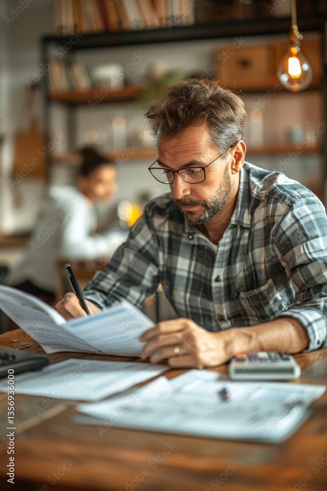 Obraz premium Entrepreneur and Accountant Reviewing Business Finances Together