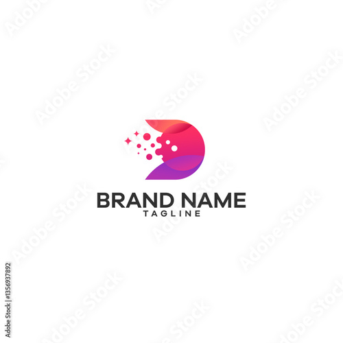 Matter D abstrak logo