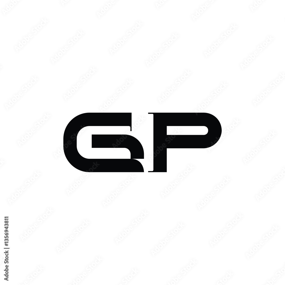 GP monogram logo design letter text name symbol monochrome logotype alphabet character simple logo GP monogram logo design letter text name symbol monochrome logotype alphabet character simple logo