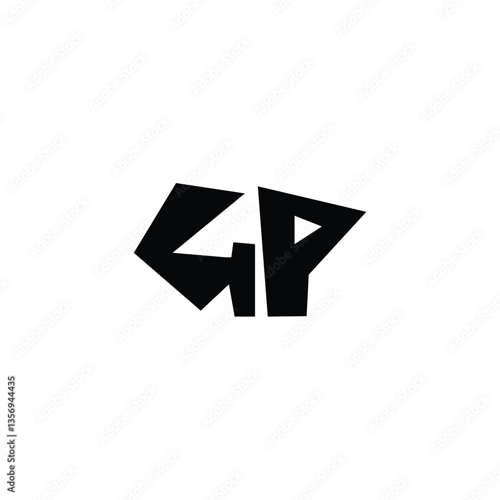 GP monogram logo design letter text name symbol monochrome logotype alphabet character simple logo GP monogram logo design letter text name symbol monochrome logotype alphabet character simple logo