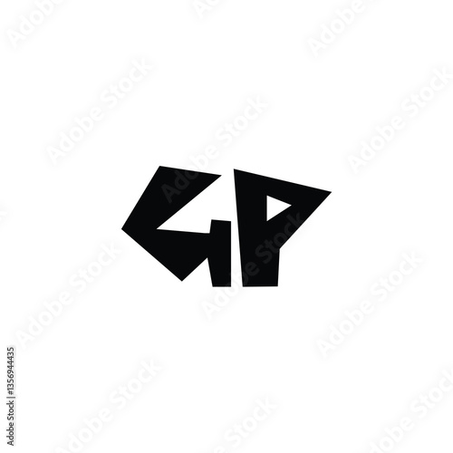 Free Download GP monogram logo design letter text name symbol monochrome logotype alphabet character simple logo - GFXLoad