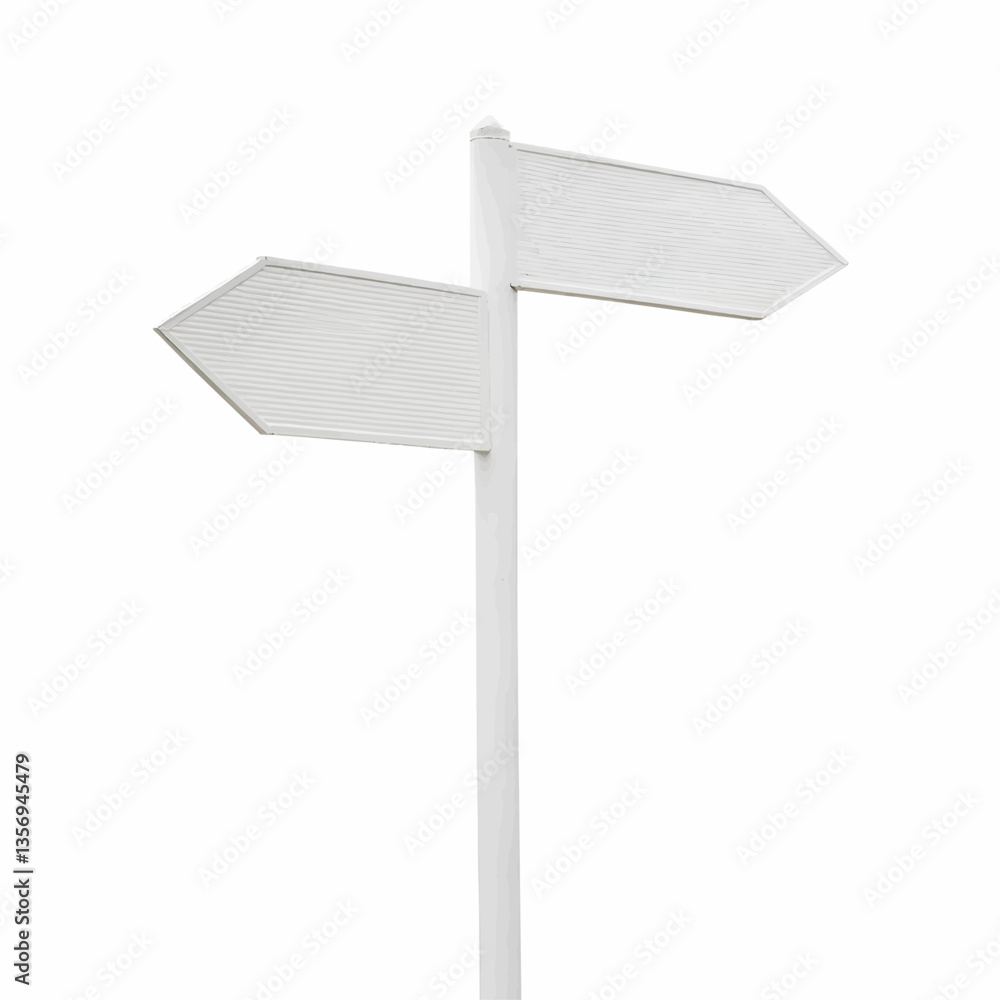 minimalist vector white arrow sign post minimalist vector white arrow sign post