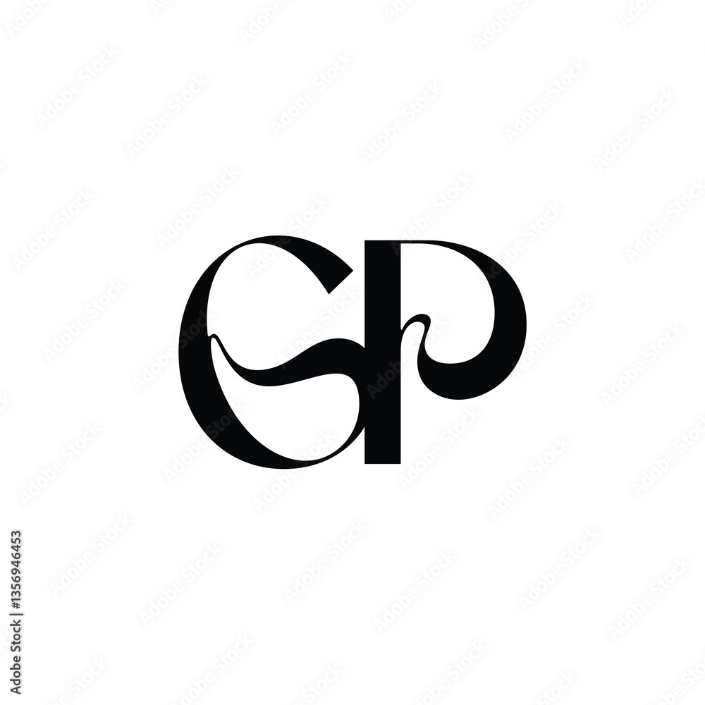 GP monogram logo design letter text name symbol monochrome logotype alphabet character simple logo GP monogram logo design letter text name symbol monochrome logotype alphabet character simple logo