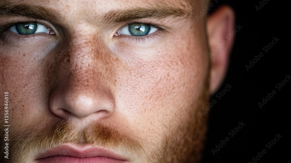 Close-up portrait of a man with intense gaze (19) Close-up portrait of a man with intense gaze (19)