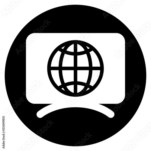 television glyph icon