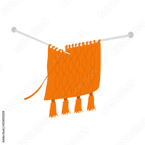 Tricoter laine illustration vectorielle