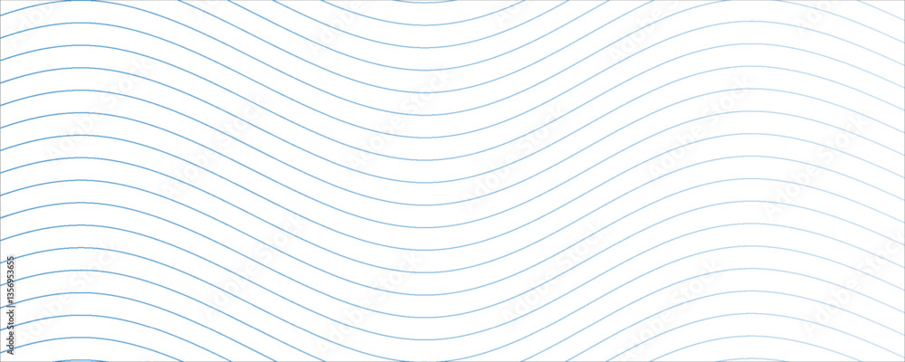 Abstract white background from lines. Wavy line drawing