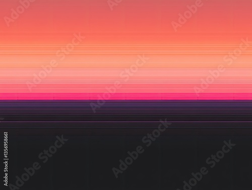 Sunset Stripes: Abstract Horizon Background.