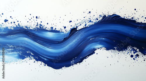 Blue art paint