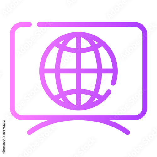 television gradient icon