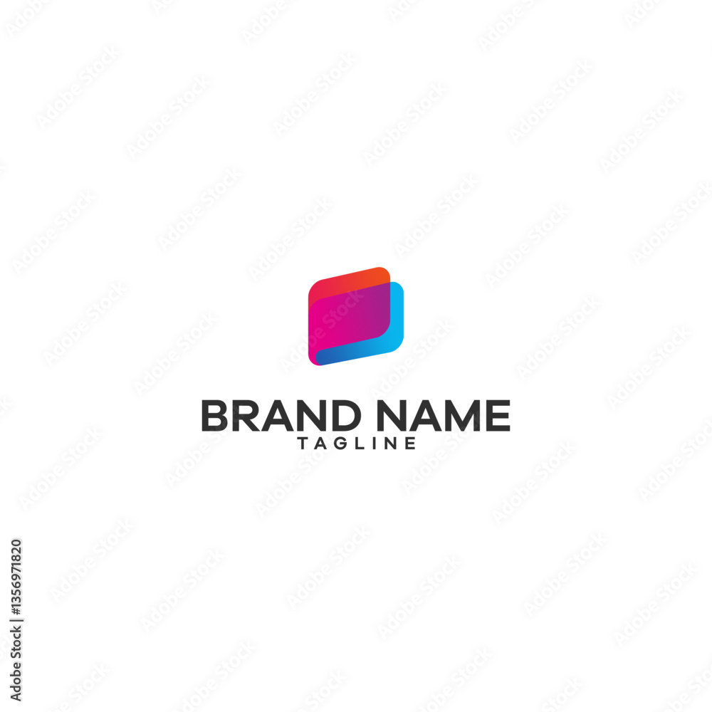 Fototapeta premium pocket logo gradient