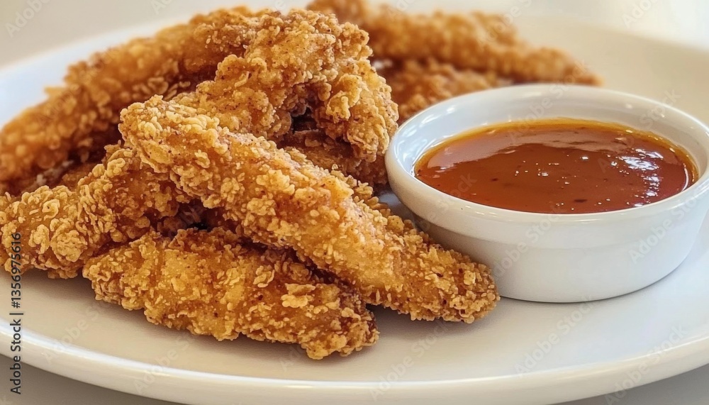 Irresistible Crunchy Chicken Strips with a Side Dip Irresistible Crunchy Chicken Strips with a Side Dip