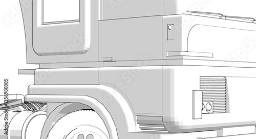 truck car for freight transportation