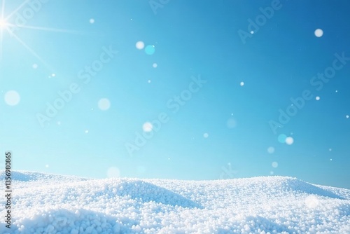 Wallpaper Mural A serene winter landscape featuring sparkling snow under a bright blue sky. Torontodigital.ca