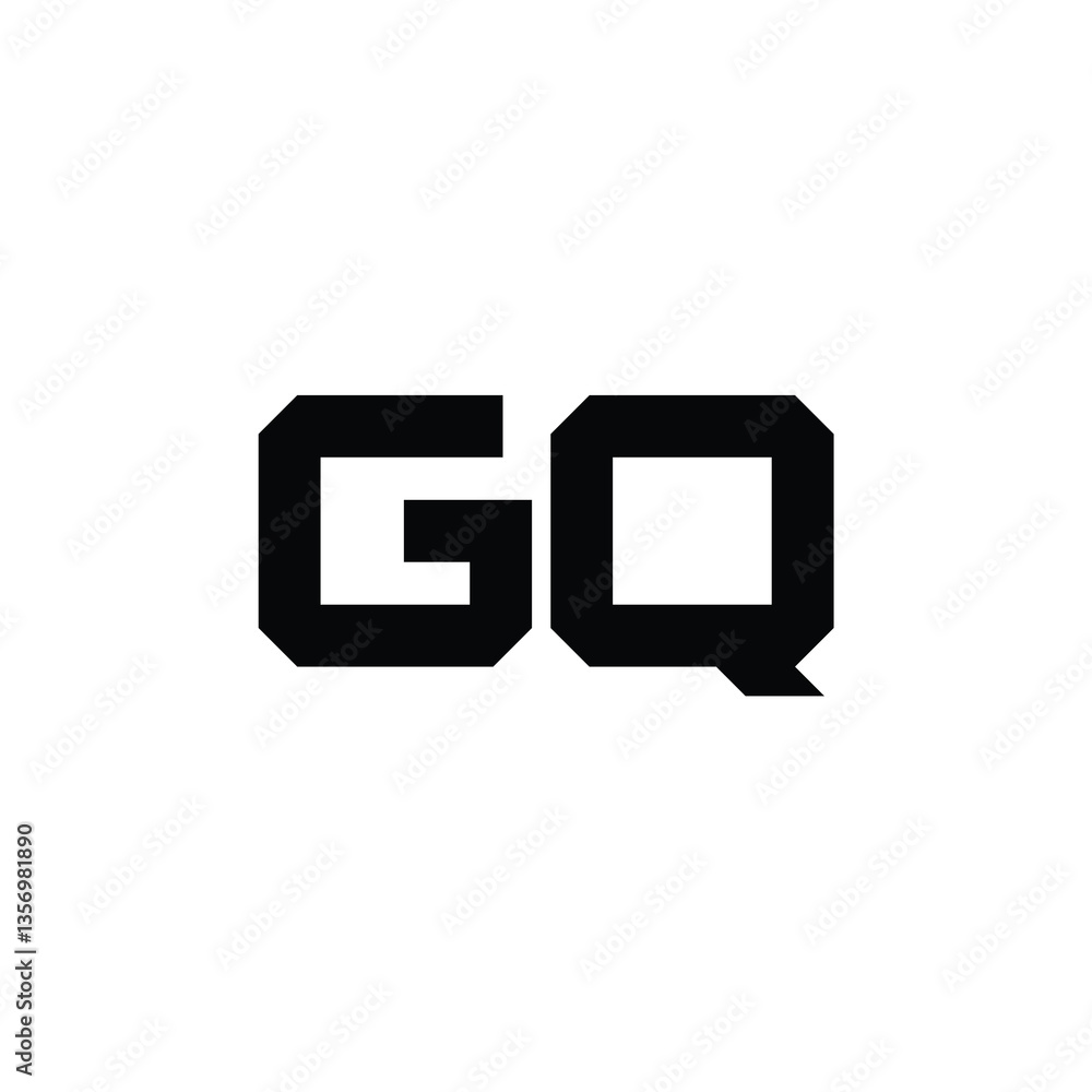 GQ monogram logo design letter text name symbol monochrome logotype alphabet character simple logo GQ monogram logo design letter text name symbol monochrome logotype alphabet character simple logo
