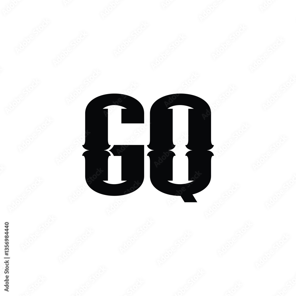 GQ monogram logo design letter text name symbol monochrome logotype alphabet character simple logo GQ monogram logo design letter text name symbol monochrome logotype alphabet character simple logo