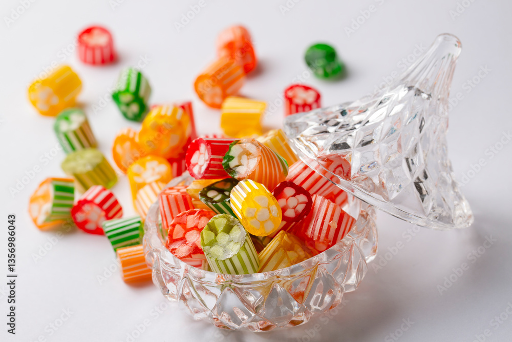 Traditional Turkish Ramadan Sweet Sugar Candy, Chocolate candie and Almond candies