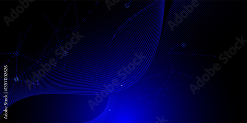 technology background with high tech digital data connection systems and computer electronics design.vector lines