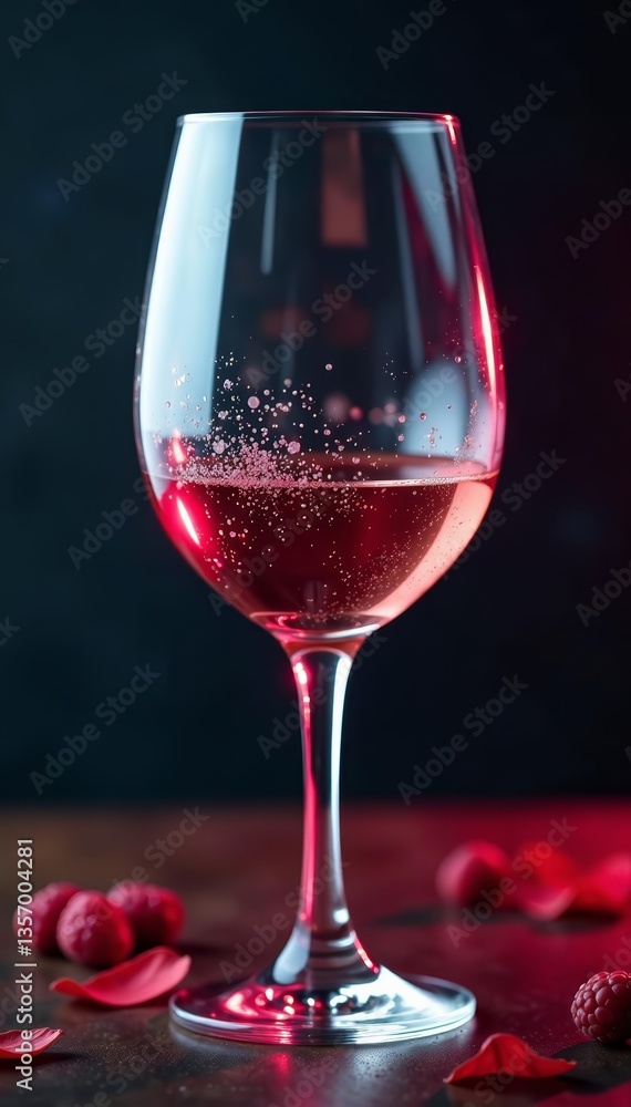 Wineglass wrapped in protective packaging for shipping, delivery, fragile Wineglass wrapped in protective packaging for shipping, delivery, fragile