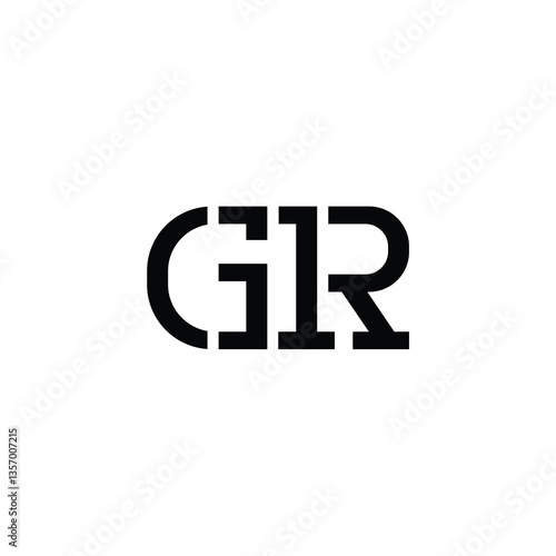 Free Download GR monogram logo design letter text name symbol monochrome logotype alphabet character simple logo - GFXLoad