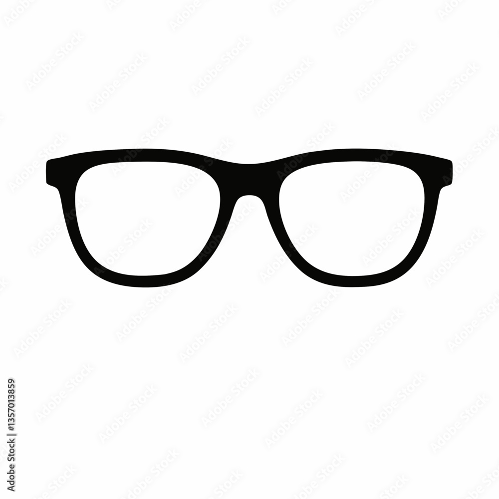 Fototapeta premium Black sunglasses and eyeglasses on a white background