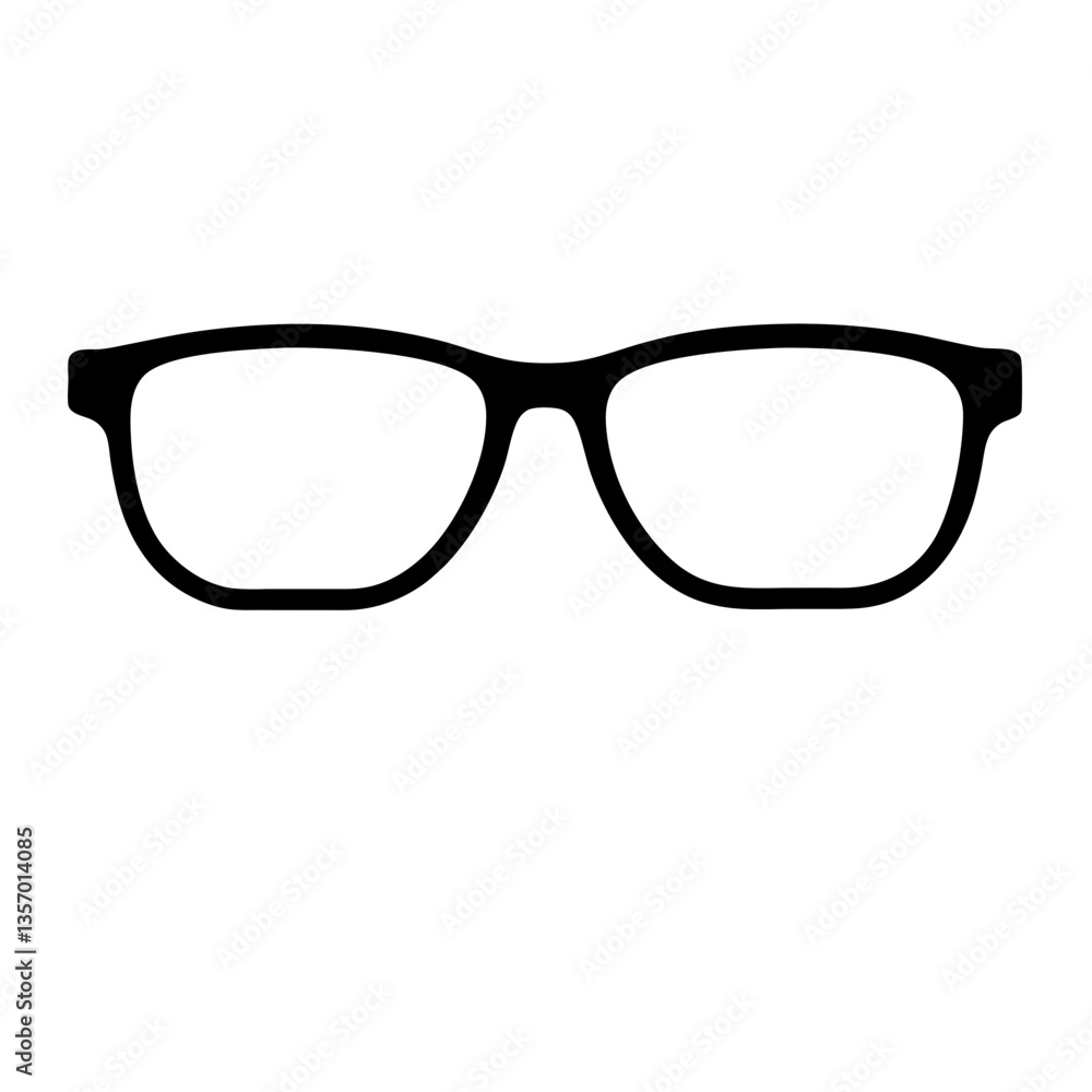 Fototapeta premium Black sunglasses and eyeglasses on a white background