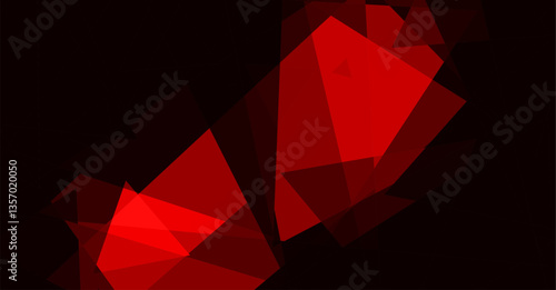 abstract red triangle background