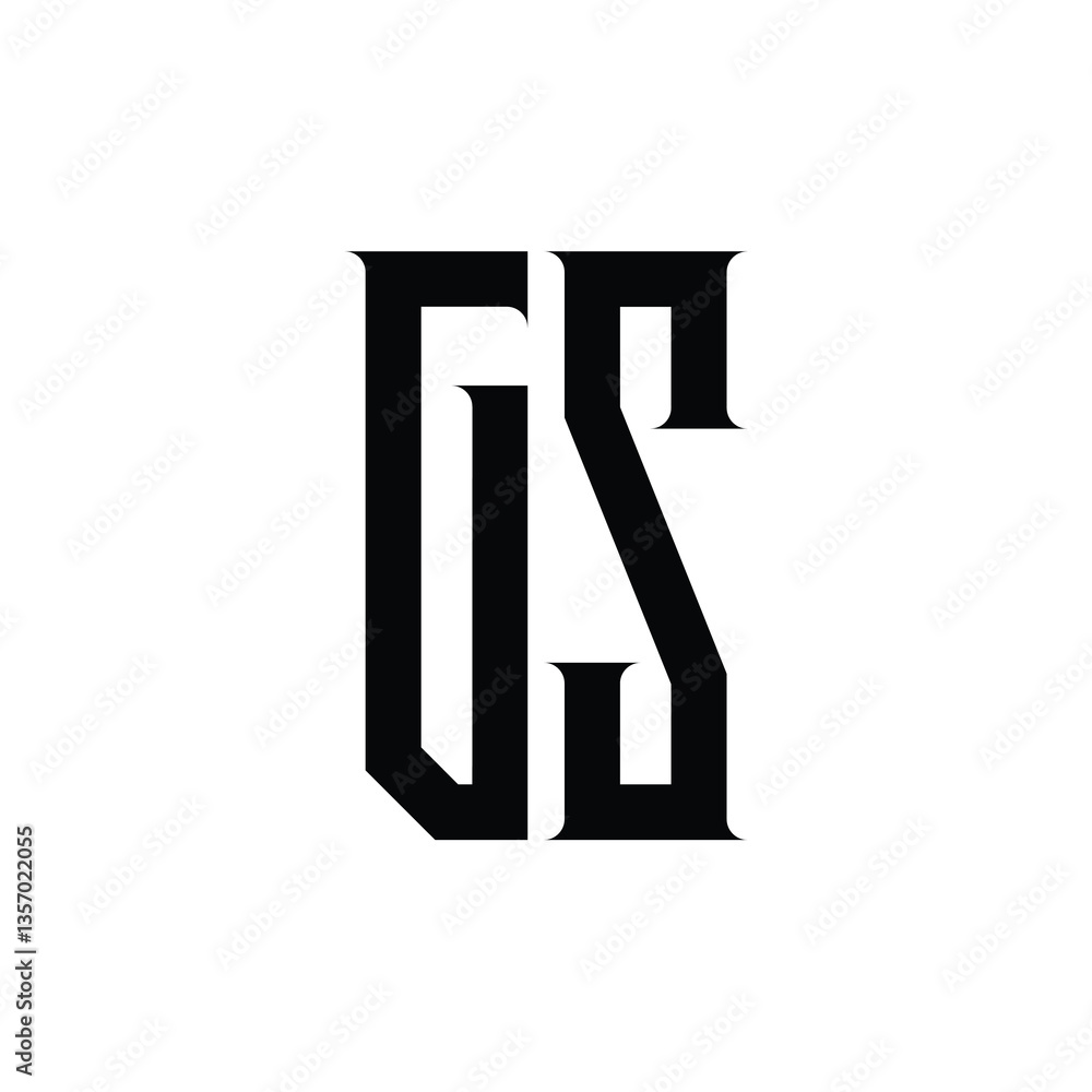 GS monogram logo design letter text name symbol monochrome logotype alphabet character simple logo GS monogram logo design letter text name symbol monochrome logotype alphabet character simple logo