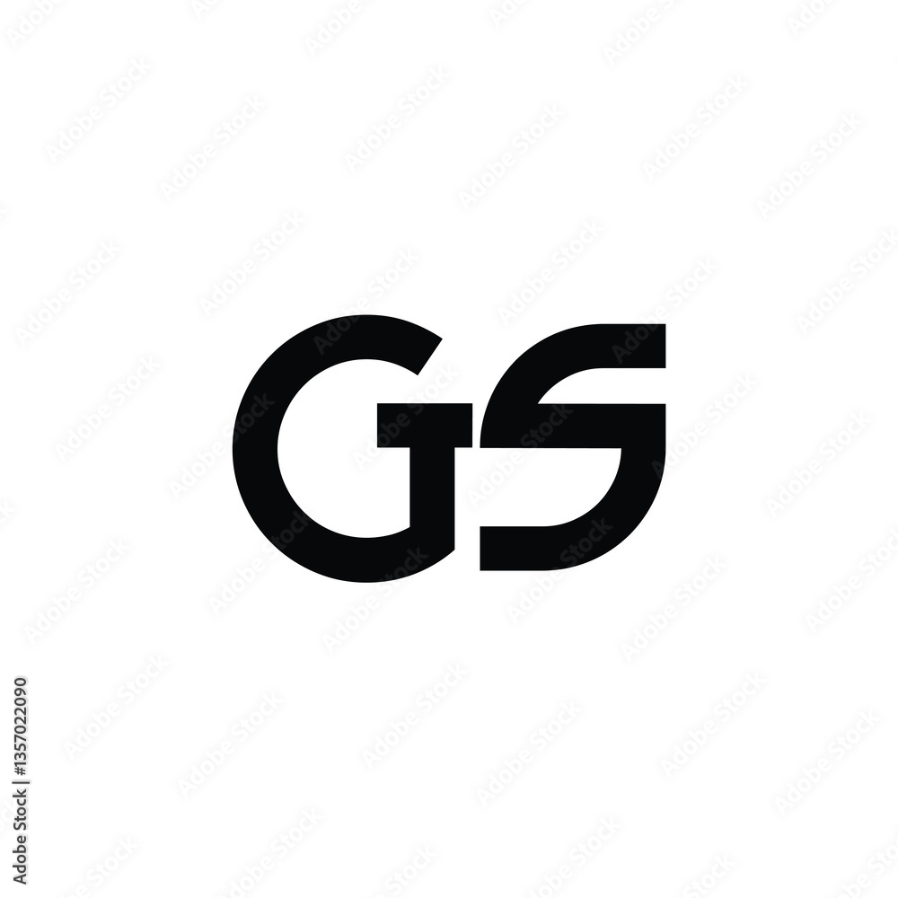 GS monogram logo design letter text name symbol monochrome logotype alphabet character simple logo GS monogram logo design letter text name symbol monochrome logotype alphabet character simple logo