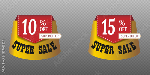 A set of banners, discounts and sales.