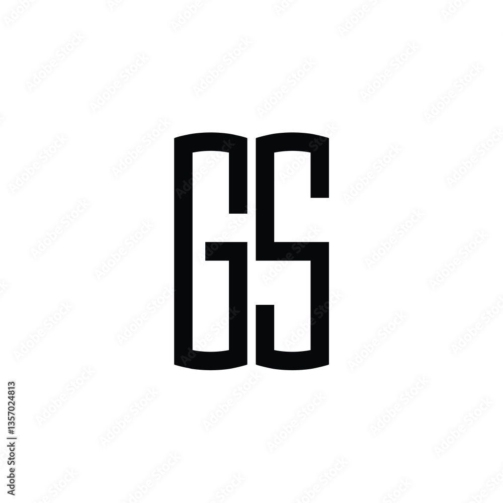 GS monogram logo design letter text name symbol monochrome logotype alphabet character simple logo GS monogram logo design letter text name symbol monochrome logotype alphabet character simple logo