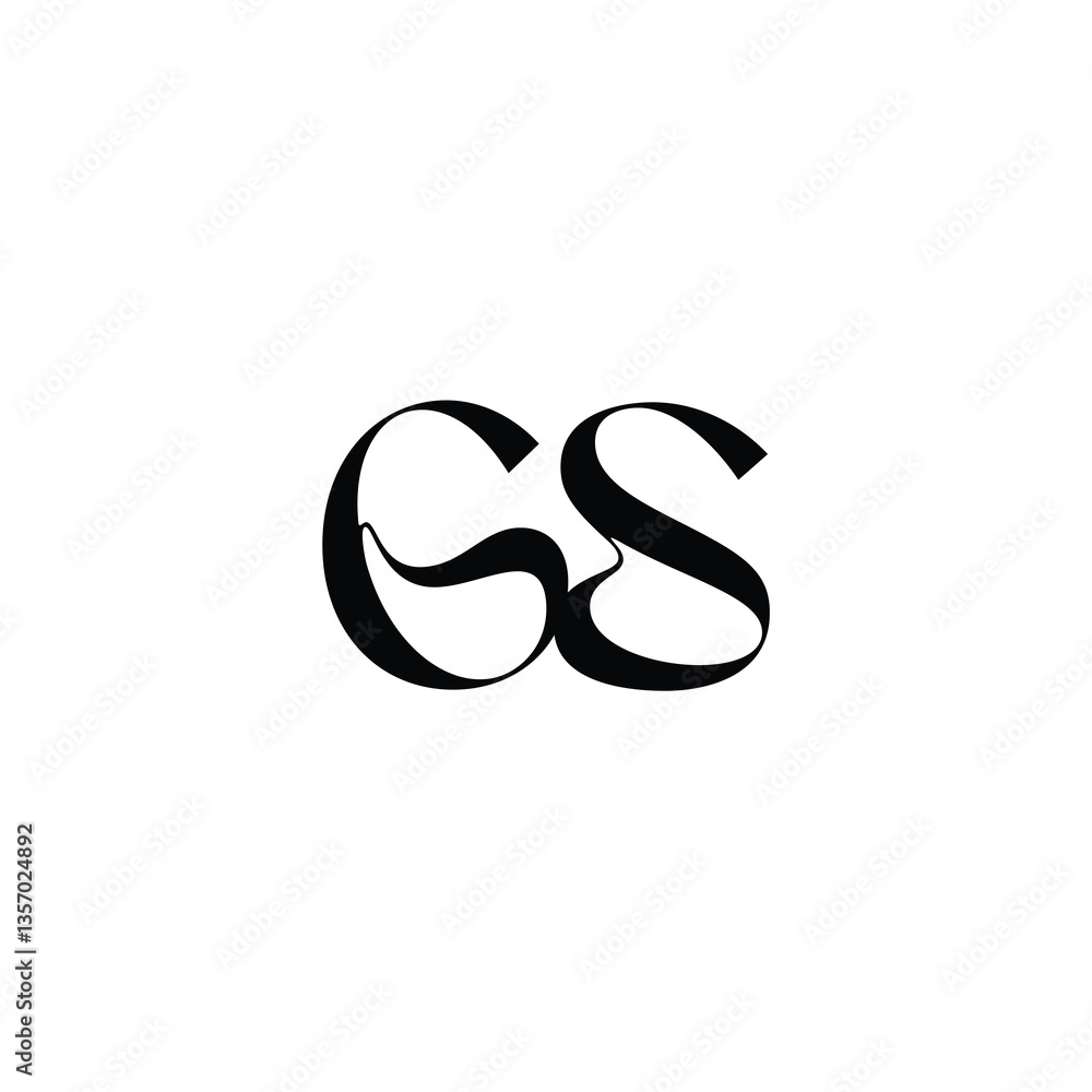 GS monogram logo design letter text name symbol monochrome logotype alphabet character simple logo GS monogram logo design letter text name symbol monochrome logotype alphabet character simple logo