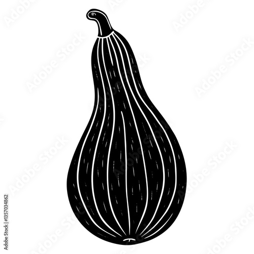 "Yellow Squash Vegetable Vector Graphic Design File for Digital Use"