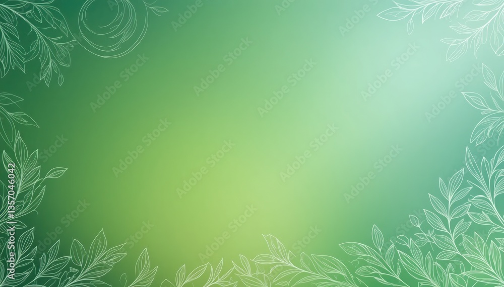 Nature background with leafy borders aesthetic green visuals designed for eco-friendly themes serene environment artistic viewpoint conceptual design Nature background with leafy borders aesthetic green visuals designed for eco-friendly themes serene environment artistic viewpoint conceptual design