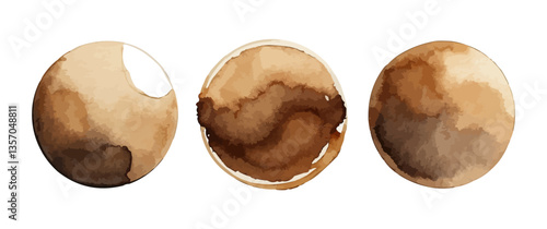 Splatter ink vector dirt stain brown brush. Paint inkblot black blob ink splatter grunge isolated background design.