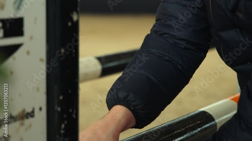 Cleaning Horse Jump Poles – Equestrian Equipment Maintenance