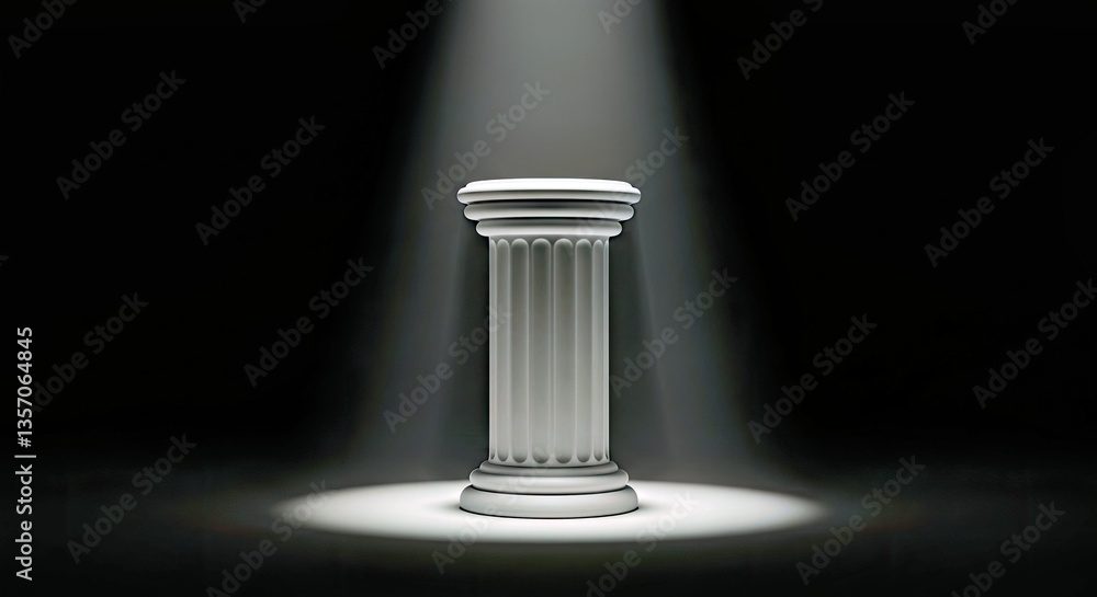 A Smooth, Minimalist Legal Column Standing Tall Under a Focused Beam of Light, Symbolizing Strength, Justice, and Legal Foundations A Smooth, Minimalist Legal Column Standing Tall Under a Focused Beam of Light, Symbolizing Strength, Justice, and Legal Foundations