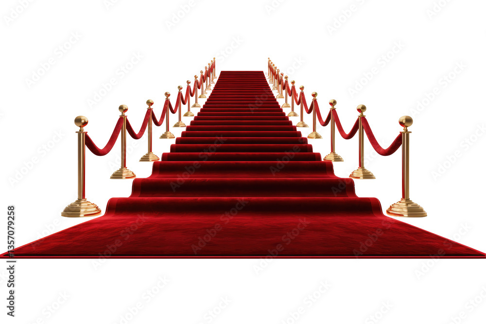 Elegant Red Carpet on transparent background Elegant Red Carpet on transparent background
