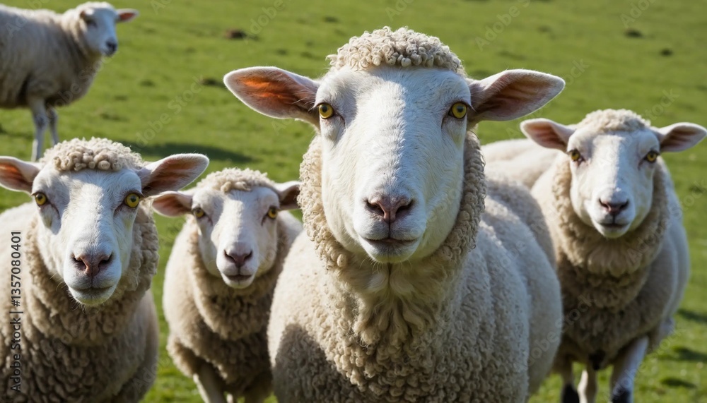 group of sheep standing close together group of sheep standing close together