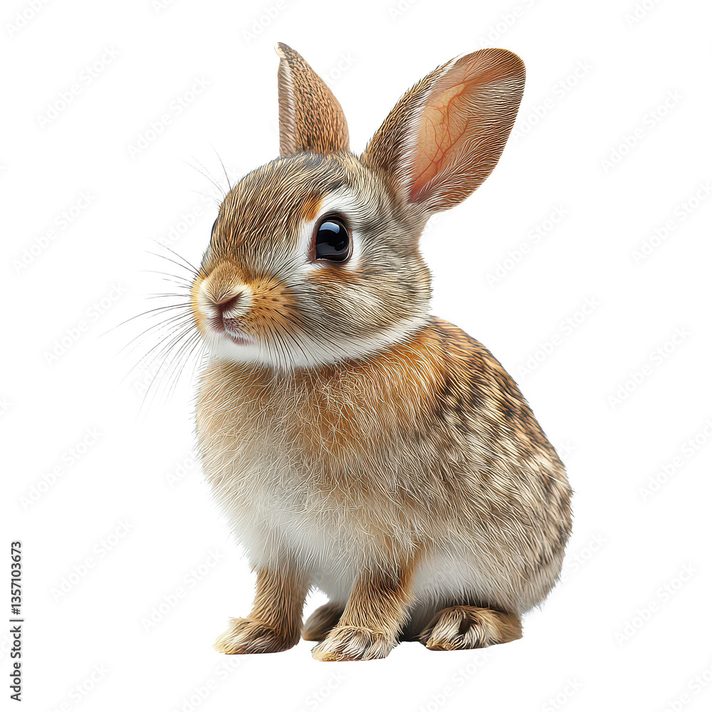 Obraz premium Springhare isolated on transparent background