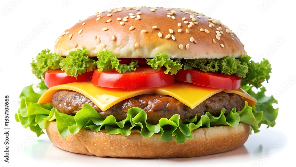 hamburger isolated on white hamburger isolated on white