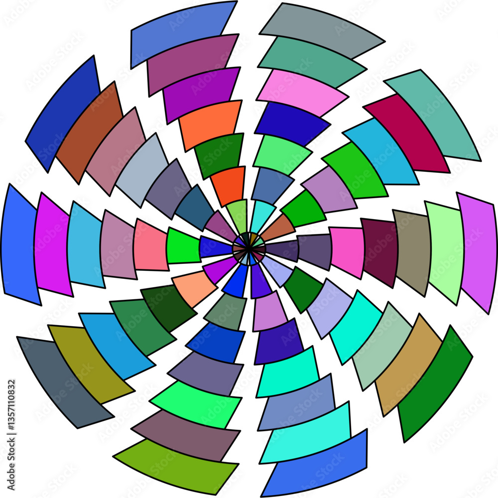 Obraz premium color palette vector illustration