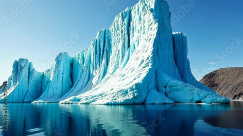 Magnificent Iceberg A Glacial Giant Rises from the Depths of the Frigid Ocean