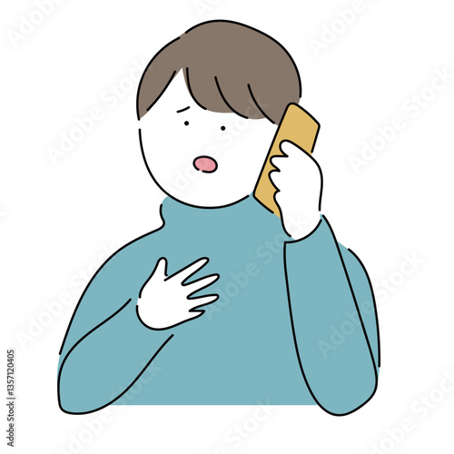 電話する男性_困り事