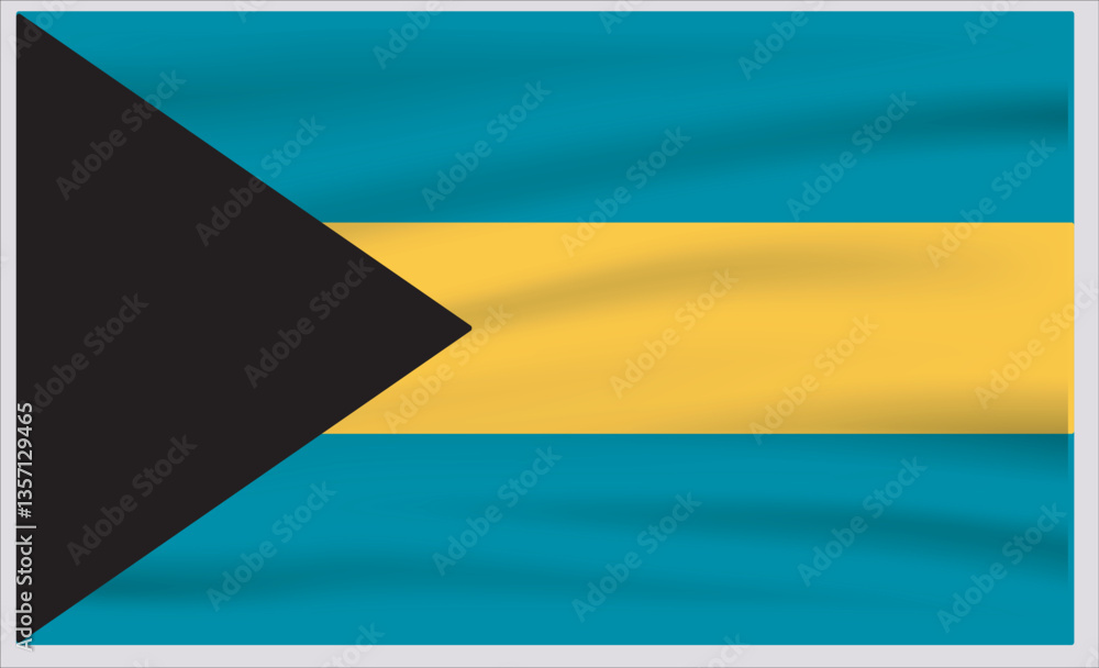 Bahamas official flag vector with standard size and proportion. National flag emblem with accurate size and colors. Bahamas official flag vector with standard size and proportion. National flag emblem with accurate size and colors.