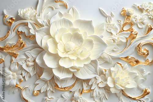 abstract background with flowers, Abstract Digital Artwork Featuring Colorful Stars and Light Trails