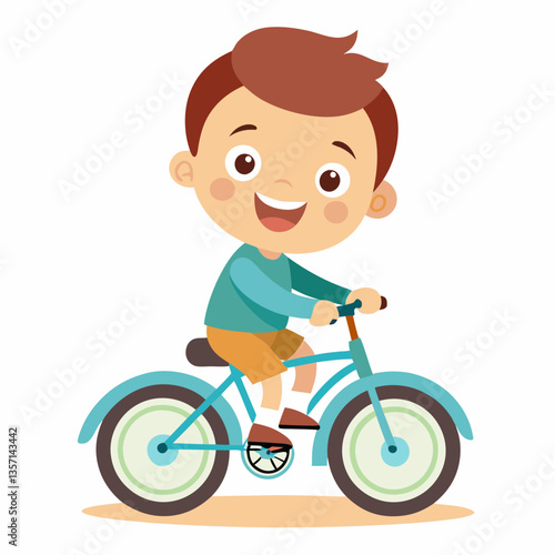 boy riding a bike