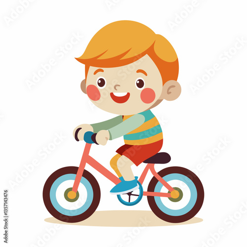 boy riding a bike