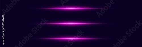 Light lines of light, horizontal beam flash.