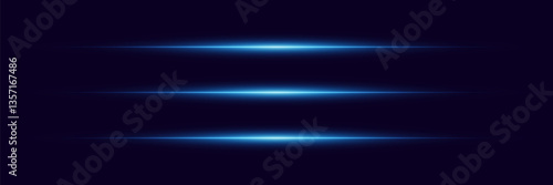 Light lines of light, horizontal beam flash.
